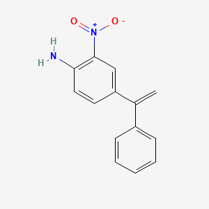 molecular formula C14H12N2O2 B8553598 2-Nitro-4-(1-phenylethenyl)aniline CAS No. 90044-01-2
