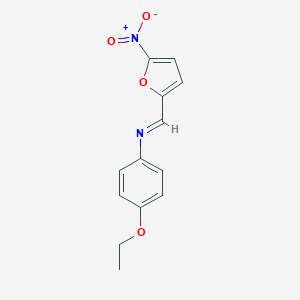 Benzenamine, 4-ethoxy-N-((5-nitro-2-furanyl)methylene)-