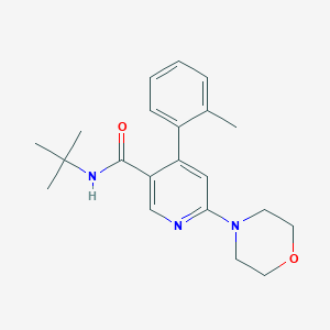 molecular formula C21H27N3O2 B8553605 N-Tert-butyl-6-morpholin-4-YL-4-O-tolyl-nicotinamide 