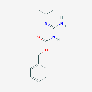 molecular formula C12H17N3O2 B8553663 N-(benzyloxycarbonyl)-N'-isopropylguanidine 
