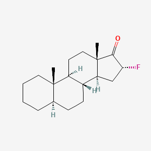 molecular formula C19H29FO B8553677 16alpha-Fluoro-5alpha-androstan-17-one CAS No. 112859-74-2