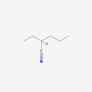 molecular formula C7H13N B8553678 Aethylpropylessigsaurenitril 