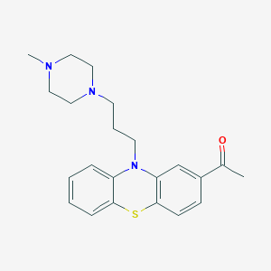 Ketone, methyl 10-(3-(4-methyl-1-piperazinyl)propyl)phenothiazin-2-YL