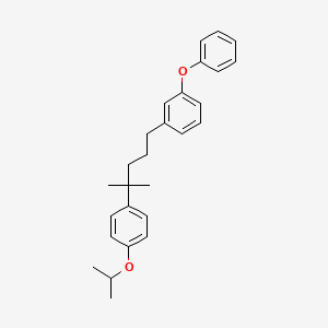 1-(4-Methyl-4-{4-[(propan-2-yl)oxy]phenyl}pentyl)-3-phenoxybenzene
