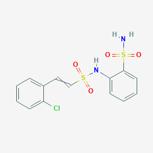 2-[2-(2-Chlorophenyl)ethenesulfonamido]benzene-1-sulfonamide