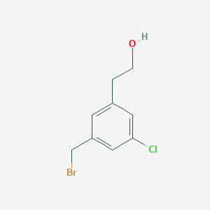 molecular formula C9H10BrClO B8553756 2-(3-(Bromomethyl)-5-chlorophenyl)ethanol 