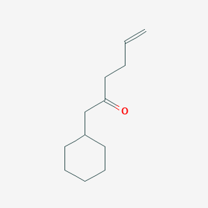 molecular formula C12H20O B8553826 1-Cyclohexyl-5-hexen-2-one 