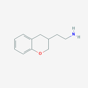 molecular formula C11H15NO B8553921 3-(2-Aminoethyl)chroman 