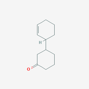 molecular formula C12H18O B8554013 3-(2-Cyclohexenyl)cyclohexanone 