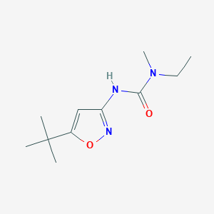 molecular formula C11H19N3O2 B8554115 N'-(5-tert-Butyl-1,2-oxazol-3-yl)-N-ethyl-N-methylurea CAS No. 55808-36-1