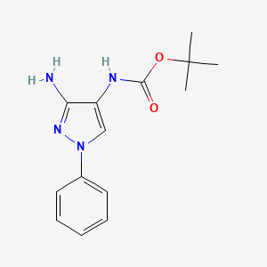 tert-Butyl (3-Amino-1-phenyl-1H-pyrazol-4-yl)carbamate