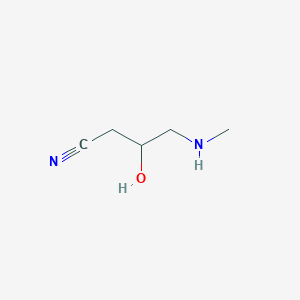 3-Hydroxy-4-(methylamino)butanenitrile