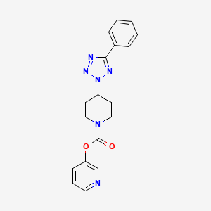 pyridin-3-yl 4-(5-phenyl-2H-tetrazol-2-yl)piperidine-1-carboxylate