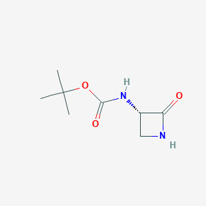 molecular formula C8H14N2O3 B8554283 Tert-butyl N-[(3S)-2-oxoazetidin-3-yl]carbamate 