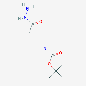 Tert-butyl 3-(2-hydrazinyl-2-oxoethyl)azetidine-1-carboxylate