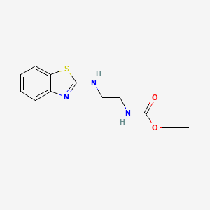 molecular formula C14H19N3O2S B8554301 Tert-butyl 2-(benzo[d]thiazol-2-ylamino)ethylcarbamate 