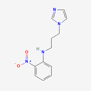 molecular formula C12H14N4O2 B8554340 N-[3-(1H-imidazol-1-yl)propyl]-2-nitroaniline 
