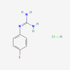 molecular formula C7H9ClFN3 B8554502 1-(4-Fluorophenyl)guanidine hydrochloride 