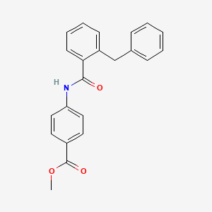 molecular formula C22H19NO3 B8554563 Methyl 4-[[2-(Phenylmethyl)benzoyl]amino]benzoate 