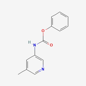 molecular formula C13H12N2O2 B8554616 Phenyl 5-methylpyridin-3-ylcarbamate 