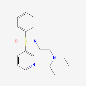 molecular formula C17H23N3OS B8554811 N-(2-(Diethylamino)ethyl)-S-phenyl-S-3-pyridinylsulfoximine CAS No. 71256-93-4