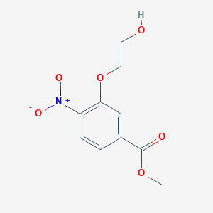 molecular formula C10H11NO6 B8554949 Methyl 3-(2-hydroxyethoxy)-4-nitrobenzoate 
