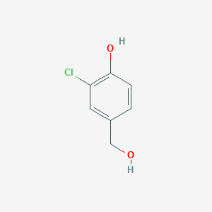 molecular formula C7H7ClO2 B008555 2-氯-4-(羟甲基)苯酚 CAS No. 105960-29-0