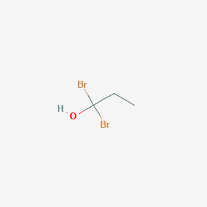 molecular formula C3H6Br2O B8555251 1,1-Dibromopropan-1-ol CAS No. 36900-69-3