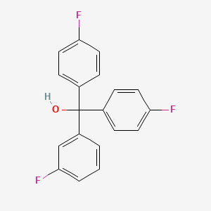 molecular formula C19H13F3O B8555350 Bis(4-fluorophenyl)-3-fluorophenylmethanol 