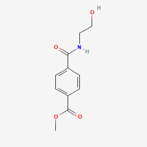 molecular formula C11H13NO4 B8555363 Methyl 4-(2-hydroxyethyl)aminocarbonylbenzoate 
