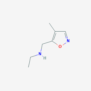 molecular formula C7H12N2O B8555403 Ethyl-(4-methyl-isoxazol-5-ylmethyl)-amine 