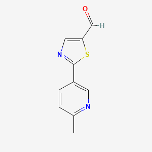 2-(6-Methylpyridin-3-yl)thiazole-5-carbaldehyde