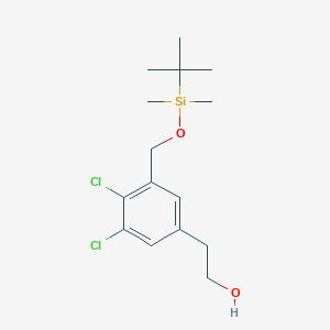 2-[3,4-Dichloro-5-({[(1,1-dimethylethyl)(dimethyl)silyl]oxy}methyl)phenyl]ethanol