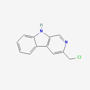 molecular formula C12H9ClN2 B8555511 3-Chloromethyl-beta-carboline 