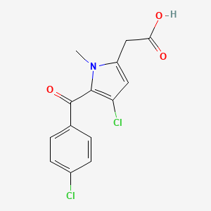[4-Chloro-5-(4-chlorobenzoyl)-1-methyl-1H-pyrrol-2-yl]acetic acid