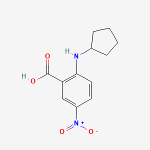 2-(Cyclopentylamino)-5-nitrobenzoic acid