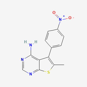 6-Methyl-5-(4-nitrophenyl)thieno[2,3-d]pyrimidin-4-amine