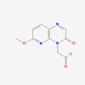 (6-methoxy-3-oxopyrido(2,3-b)pyrazin-4(3H)-yl)acetaldehyde