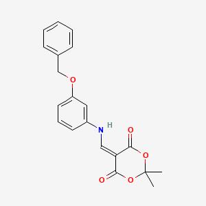 5-((3-(Benzyloxy)phenylamino)methylene)-2,2-dimethyl-1,3-dioxane-4,6-dione