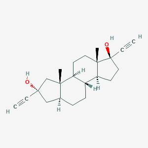 molecular formula C22H30O2 B085557 A-Norandrostane-2alpha,17alpha-diethynyl-2beta,17beta-diol CAS No. 1045-30-3
