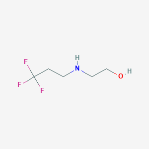 molecular formula C5H10F3NO B8555714 2-((3,3,3-Trifluoropropyl)amino)ethanol 