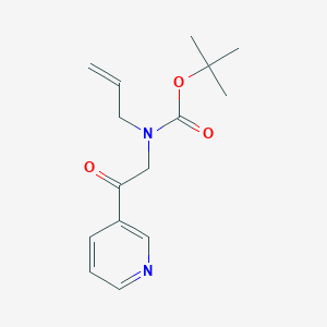 molecular formula C15H20N2O3 B8555717 tert-butyl N-allyl-N-[2-oxo-2-(3-pyridyl)ethyl]carbamate 