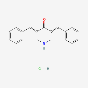4-Piperidinone, 3,5-bis(phenylmethylene)-, hydrochloride