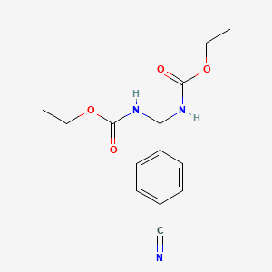Diethyl (4-cyanophenyl)methylenedicarbamate