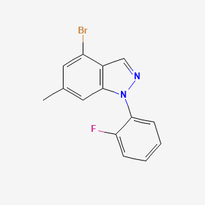 1h-Indazole,4-bromo-1-(2-fluorophenyl)-6-methyl-