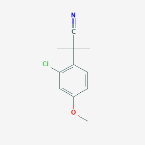 2-(2-Chloro-4-methoxy-phenyl)-2-methyl-propionitrile