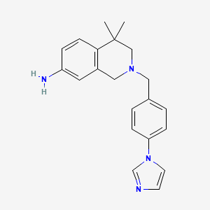 2-(4-(1H-imidazol-1-yl)benzyl)-4,4-dimethyl-1,2,3,4-tetrahydroisoquinolin-7-amine