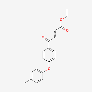 Ethyl 4-[4-(4-methylphenoxy)phenyl]-4-oxobut-2-enoate