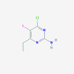 4-Chloro-6-ethyl-5-iodo-pyrimidin-2-ylamine