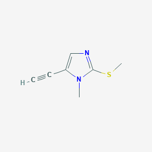5-ethynyl-1-methyl-2-methylsulfanyl-1H-imidazole